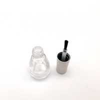 Bouchon de bouteille en verre vide personnalisé couleur arc-en-ciel argenté avec brosse et couvercle à vis, impression et marquage à chaud, pour vernis à ongles, huile, blush 8ml