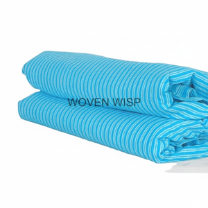 Vente en gros à bas prix de tissu indien en coton imprimé à rayures par matériel de cour robe d'été pour enfants jupe longue costume de nuit vêtements pour bébés - Product Image 1