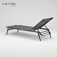 Chaise longue de plage légère et portable pour l'hôtel, en tissu durable et écologique, pliable et réglable, pour le camping