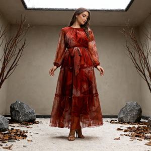 Robe Abaya en Polyester Imprimé Élégante de Qualité Supérieure pour Femmes Musulmanes à Dubaï et au Moyen-Orient Vente en Gros Personnalisée - Product Image 3