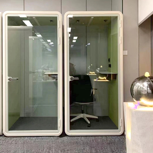 Easy Install Soundproof Work Booth Privacy Office Pod with Built in <b>Desk</b> Option - Product Image 3