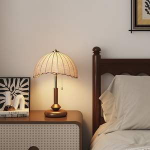 Lámpara de Mesa Concisa E27 con Interruptor, Iluminación Ambiental, Lámpara de Noche para Dormitorio, Estilo Retro, Luz Decorativa de Lectura - Product Image 2