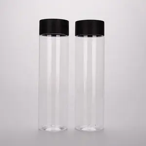 רחב פה אריזה 52mm צוואר גודל 500ml ווס צילינדר בצורת פלסטיק בקבוקי עבור קרח ב לערבב משקאות חלב תה טרי פירות משקאות - Product Image 1