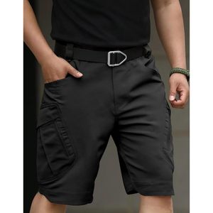 Pantalones Cortos Tácticos para Hombre, Duraderos, de Secado Rápido, Ligeros, para Senderismo y Actividades al Aire Libre, Sin Cinturón - Product Image 2