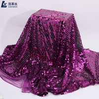 Tissu en tulle à paillettes de 9 mm pour robe de scène