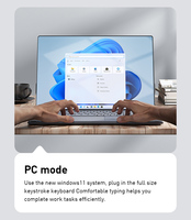 Tablette PC tactile 2-en-1 Windows 11 de 13,9 pouces à prix abordable avec sac, stylet et souris