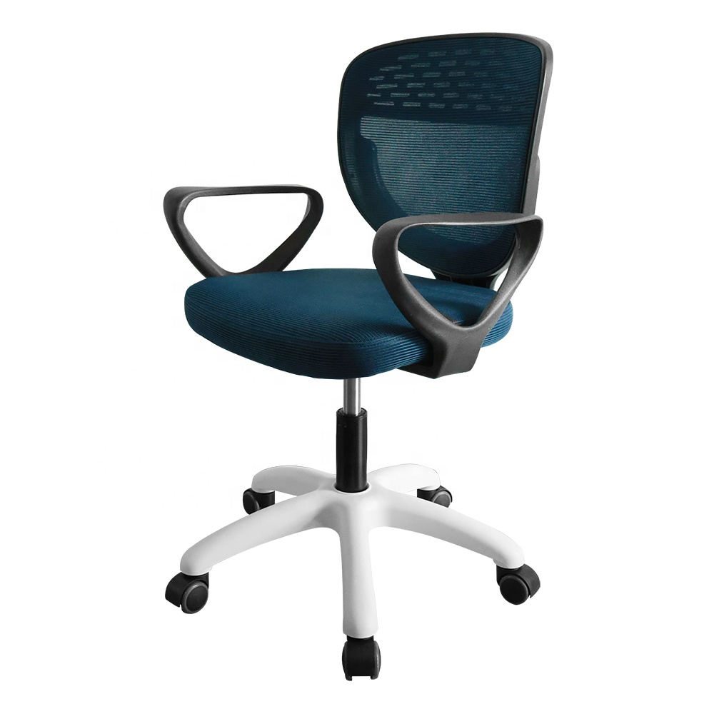 Стул детский профессиональный для чтения и рисования, стулья для учебы и офиса синего цвета с блокировочными колесами