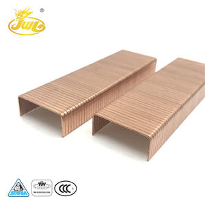 चीन हार्डवेयर फैक्टरी थोक कम कीमत उच्च गुणवत्ता 32MM 16GA कॉपर मढ़वाया गत्ते का डिब्बा स्टेपल यू-प्रकार कील - Product Image 4