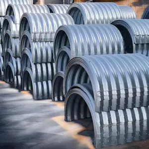 Half Circle Assembly Corrugated Galvanized Steel Arch Tunnel Culvert Pipe Fittings Product