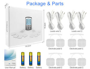 Estimulador muscular eléctrico portátil de 4 canales y 15 modos, unidad <span class=keywords><strong>TENS</strong></span> para aliviar el dolor - Product Image 6