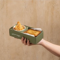 Boîte d'emballage alimentaire personnalisée en carton pour biscuits, avec impression de logo, pour boulangerie, crêpes, stroopwafels et plats à emporter