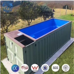<span class=keywords><strong>Piscina</strong></span> Modular de Fibra de Vidrio de Lujo Personalizada para Niños, Resistente a los Rayos UV, Contenedor Exterior Duradero de 40 pies/20 pies, para Villas y Hoteles - Product Image 1