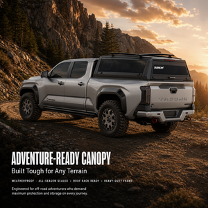 Capot rigide en aluminium pour camionnette <span class=keywords><strong>Toyota</strong></span> Tacoma, benne de 5 pieds, étanche, verrouillable, sans perçage, OEM/ODM - Product Image 2