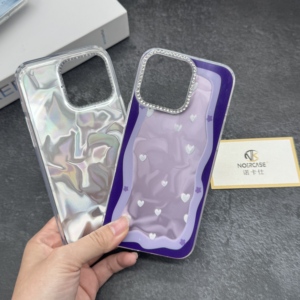 Funda de Teléfono Estética Estilo Coqueta con Patrón Floral de Corazones, Delgada, Suave, de TPU, Linda, Romántica, Regalo <span class=keywords><strong>para</strong></span> Mujer - Product Image 3
