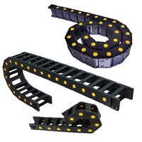Chaîne de remorquage de filetage de câble Type de pont chaîne de remorquage en Nylon en plastique chaîne de réservoir d'ingénierie complètement fermée en plastique 15*23mm