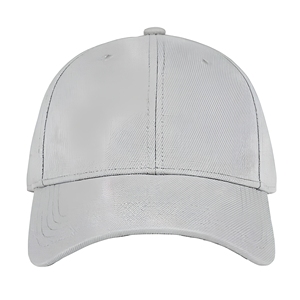 White 6-Panel Baseball Cap Unisex Adjustable Fitted Solid Color Twill Fabric Casual Style Adult Hat - Product Image 1