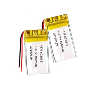 602035 350mah 3,7 v rc Paquete de células curvadas de polímero de litio ion con módulo de cargador de scooter eléctrico ntc - Product Image 2