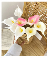 Bunga Calla Lily Mini Buatan dari Cetakan Injeksi PU untuk Karangan Bunga Pernikahan, Dekorasi Rumah, dan Rangkaian Bunga Model PU-MTL