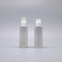 Bouteille de teinture capillaire en plastique HDPE personnalisée pour salon de coiffure, 150 ml, avec bouchon à vis