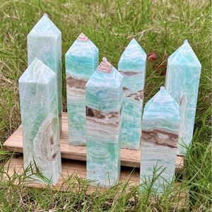 Venta al por mayor de torres de cristal de hemimorfita natural del Caribe, varitas curativas, gemas y rodajas de cristal, decoraciones de cristal - Product Image 5