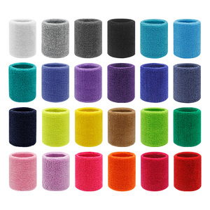 Aolikes Prix usine <span class=keywords><strong>Bande</strong></span> <span class=keywords><strong>de</strong></span> maintien <span class=keywords><strong>de</strong></span> poignet 8 cm en coton tricoté multicolore, absorbante et élastique, pour le sport, Meilleure vente - Product Image 2