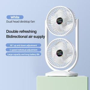 Nouveau ventilateur de circulation <span class=keywords><strong>d</strong></span>'<span class=keywords><strong>air</strong></span> à double tête, ventilateur de bureau, ventilateur de <span class=keywords><strong>recirculation</strong></span> <span class=keywords><strong>d</strong></span>'<span class=keywords><strong>air</strong></span> avec charge USB - Product Image 3