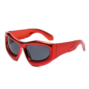 Moda Y2k marco grueso de gran tamaño Hip Hop gafas de sol Unisex <span class=keywords><strong>Steam</strong></span> Punk gafas de sol - Product Image 4