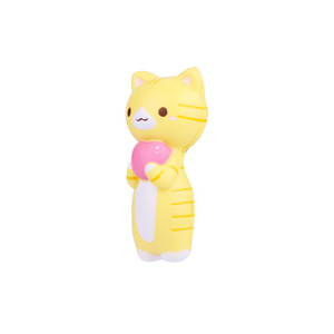 Cartoon Cat Fidget Toy With Heart TPE Slow <b>Rebound</b> For Kids Age 2 To 4 Years Unisex - Product Image 2