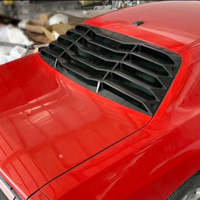XLstyling Pare-soleil de fenêtre arrière de voiture, pare-brise, ABS noir, compatible avec Dodge Challenger 10+