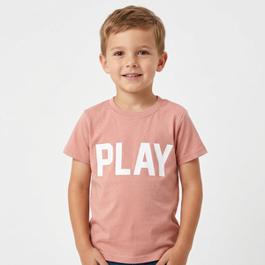 Camisetas de Manga Corta con Cuello Redondo y Estampado Animal para Niños, 100% Algodón Jersey, Casuales de Verano, Ecológicas, Transpirables, de Alta Calidad, 160g - Product Image 1