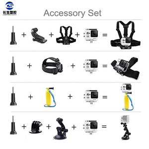 Changsheng ชุดติดที่หน้าอกกล้องแอคชั่นพลาสติกพร้อมอะแดปเตอร์ปลดเร็วสำหรับกล้อง Gopro และ DJI Osmo Action - Product Image 3
