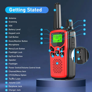 2 Pezzi Walkie Talkie Wireless per Adulti, Interfono Portatile per Esterni a Lunga Distanza, Unità Esterna 5 <span class=keywords><strong>Chilometri</strong></span> - Product Image 6