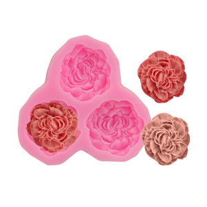 Moule en silicone pour gâteau et décoration, forme irrégulière 3D, 3 tailles identiques, détails fins, roses graphiques, bricolage - Product Image 6