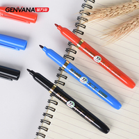 Stylos marqueurs permanents GENVANA, encre à base d'huile, imperméables, non toxiques, séchage rapide, vente en gros, 3 couleurs, pointe de 1 mm, PLA