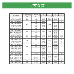 อะแดปเตอร์เกลียวภายนอก1/8 RT 316L สแตนเลสสำหรับวงจรก๊าซ - Product Image 3