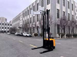 SNSC Rider Walkie Pallet <strong>Truck</strong> 1.2ton 1.5ton Battery Paper Roll <strong>Clamp</strong> Electric Straddle Stacker - Product Image 2