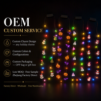 Collier LED Citrouille d'Halloween en Gros, 9 LED, Lumineux dans le Noir, Clignotant, Accessoire de Fête et de Déguisement