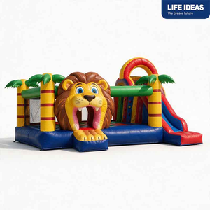 Customized Inflatable Bounce House Bouncy Castle with <b>Slide</b> Ball Pit and Blower for Kids Toddler <b>Indoor</b> Outdoor Playground - Product Image 1