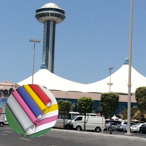 Kiến trúc PVC màng vải cao Tear độ bền kéo lợp PVC Tarpaulin Rolls màu trắng - Product Image 1