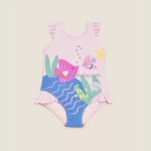 长袖泳衣儿童连体泳衣儿童女童泳衣