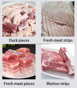Cortadora de Alimentos Eléctrica de Acero Inoxidable con Banda Transportadora, Cortadora de Pechuga de Pollo, Cortadora de Pescado, Deshuesadora de Carne, Cortadora de Tiras de Carne, Cortadora de Tocino, Cortadora de Carnicería - Product Image 2