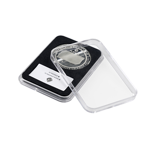 Boîtier de rangement pour pièces de monnaie avec insert, coussinet de protection en EVA <span class=keywords><strong>noir</strong></span> de luxe, étui transparent pour pièces de monnaie, support inviolable pour lingots d'or et pièces de monnaie classées - Product Image 6