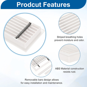 Grilles <span class=keywords><strong>de</strong></span> <span class=keywords><strong>ventilation</strong></span> ABS <span class=keywords><strong>pour</strong></span> <span class=keywords><strong>climatiseur</strong></span> <span class=keywords><strong>de</strong></span> plafond, <span class=keywords><strong>grille</strong></span> <span class=keywords><strong>de</strong></span> sortie d'air murale amovible, grilles linéaires - Product Image 3