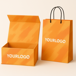 Caja de Regalo Magnética Rígida Reciclable de Lujo con Logotipo Personalizado y Acabado de Laminación Mate. Calcetines de Papel Reciclado Biodegradable para Peluquería Canina - Product Image 2