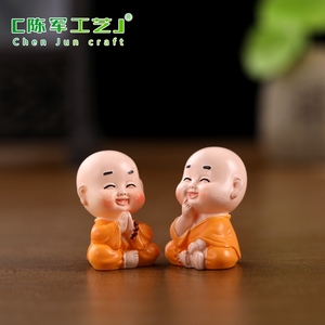 ไมโครแลนด์สเคป สไตล์พุทธ แบบเซน พระสงฆ์จิ๋ว ของตกแต่ง DIY งานฝีมือเรซิ่น อุปกรณ์เสริม ของตกแต่งโต๊ะน้ำชา - Product Image 4