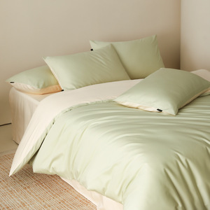 <span class=keywords><strong>Funda</strong></span> de Edredón Individual de Estilo Moderno, 100% Algodón de Fibra Larga, Color Sólido para Todas las Estaciones, Antiácaros, 200 Hilos - Product Image 6