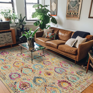 Grand Tapis Marocain Boujaad - Laine - Coloré - 8x10 Ft - Neuf - The Modern Rug 2000