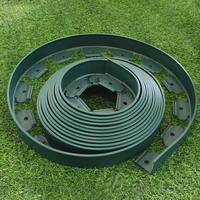 Bordure de pelouse multifonctionnelle traditionnelle en plastique PP écologique de 50 mm pour clôtures et jardinières extérieures