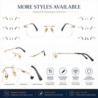 Monturas Ópticas sin Aro Readsun para Hombre, Gafas de Fábrica sin Montura, Monturas Ópticas