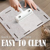 Nouveau lit pour chat en feutre avec boule moelleuse suspendue, maison pliable pour chat avec panneau anti-griffures, cachette, lit-caverne pour chat d'intérieur